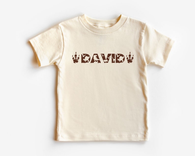 Kid's dinosaur alphabet T-shirt/kid's personalized T-shirt/custom kids shirt/dinosaur kid's shirt/kid's birthday T-shirt/dinosaur foot print image 3
