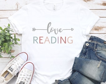Love Reading T-Shirt, Librarian Gift, Book Lover Tee