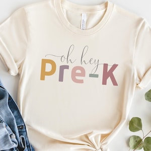 Oh hey Pre-K Teacher T-shirt/PreK teacher gift/preschool graduation gift/Pre-K crew team teaching shirt/back to school shirt/Pre-K tee gift