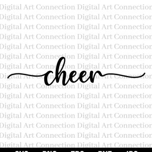 Cheer SVG, Cheer Word SVG, Cheer Stylish Word Text svg, Text svg, Stylized Text svg, Word svg, One Word svg, Cricut Cut File