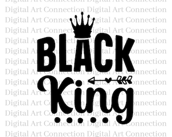 Black King SVG, African American Self-Love, Cricut Cut File (Digital Download)