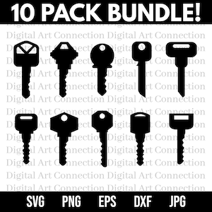 10 Pack sleutel SVG bundel, sleutels SVG bundel, sleutel bundel SVG, sleutels SVG, huis sleutel SVG, huis sleutels SVG, bundel SVG, Cricut gesneden bestand