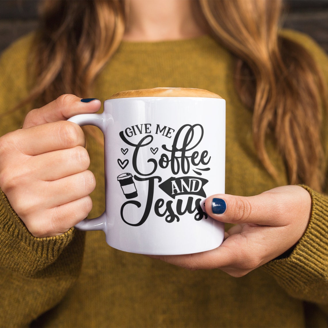 Give Me Coffee and Jesus SVG Coffee and Jesus SVG Coffee - Etsy