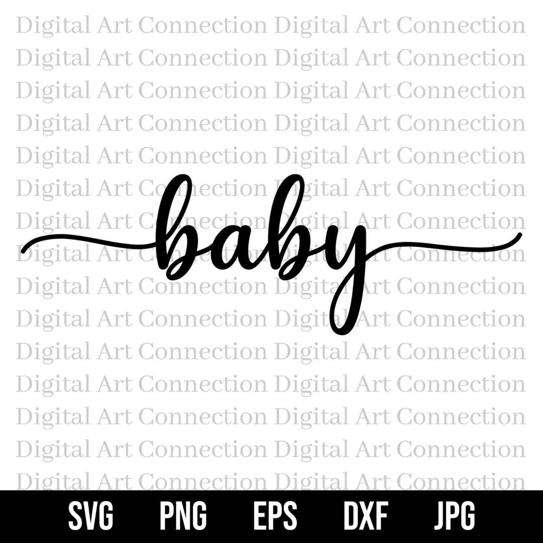 Baby SVG Baby Word SVG Baby Stylish Word Text Svg Text Svg Stylized 