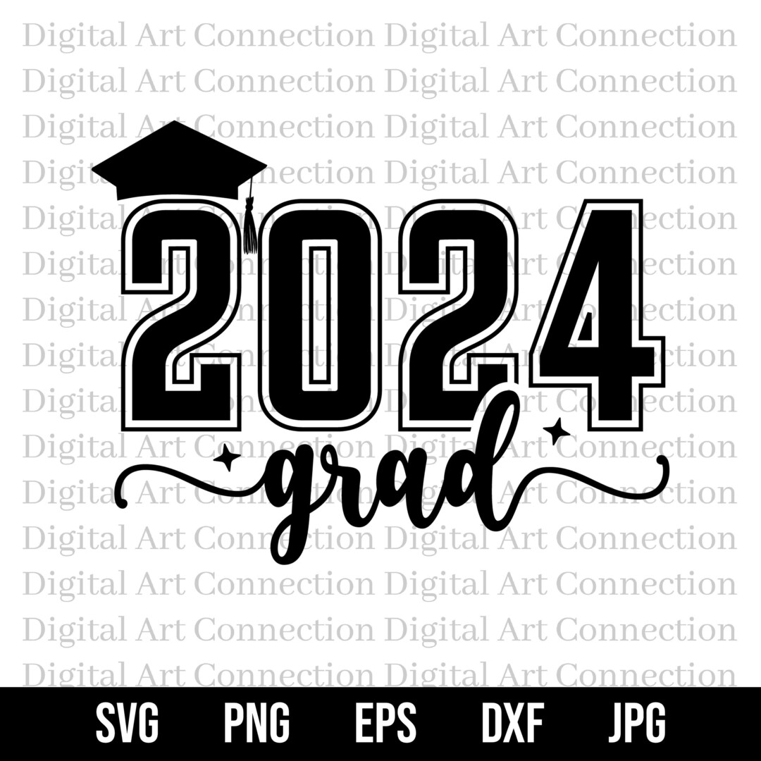 2024 Grad SVG, 2024 Graduate SVG, 2024 Svg, High School Graduation Svg ...
