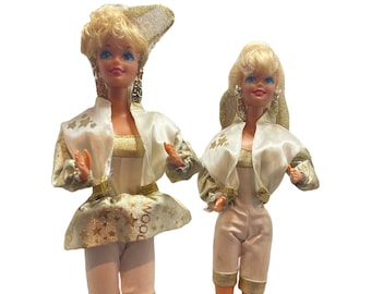 Vintage HOLLYWOOD HAIR Superstar | Barbie Doll | Gold Earrings | 1993 | Mattel #2308