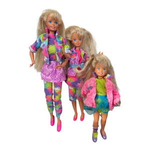 Vintage Barbie Sharin Sisters Barbie Stacie Skipper by Mattel 1991 Etsy