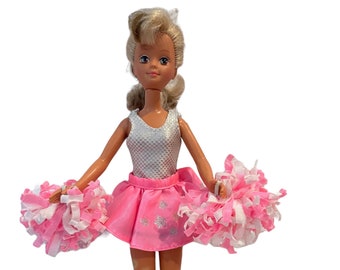 Vintage Teen Fun Skipper Teen Cheerleader Barbie Doll Mattel 1987