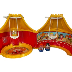 Casa WEEBLES d&#39;epoca / Hasbro 1977 / Divertimento al circo Weeble / Famiglia Weeble / RARO