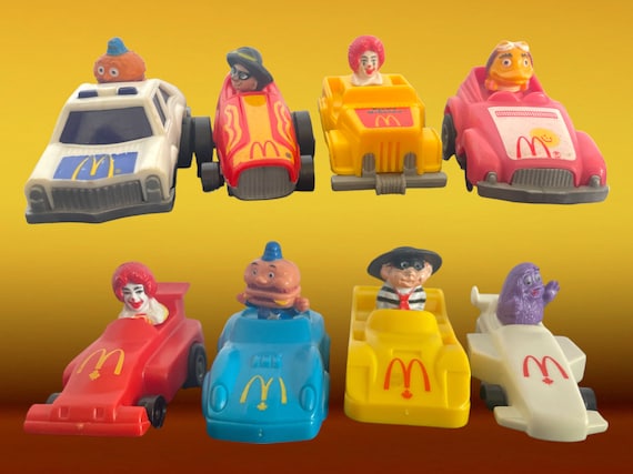 Vintage ORIGINAL Mcdonald's Happy Meal Toys | Mini Racers | Fast