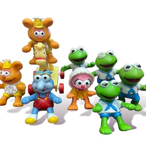Vintage Muppet Baby McDonalds Toys| Kermit | Miss Piggy | Fozzie Bear | Animal | Gonzo | Jim Henson
