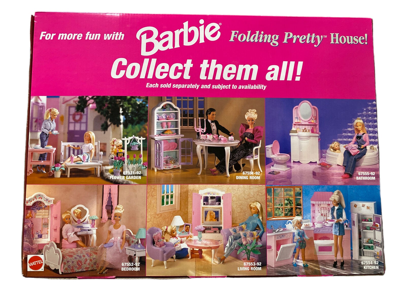 Vintage Barbie Folding Pretty House Bedroom Set 1997 Barbie House Etsy