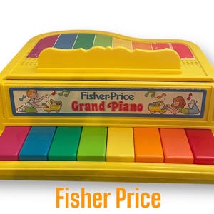 Vintage Fisher Price 1986 GRAND PIANO | Rainbow Keys | Piano Scale | Keyboard