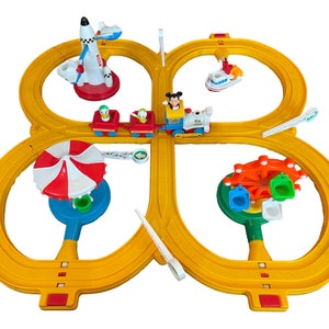 Vintage Disneyland 1986 Lil Playmates Train |Set & Replacement Prts| Rocketship Ride | Merry-Go Round Ride | Mark Twain Boat | Ferris Wheel