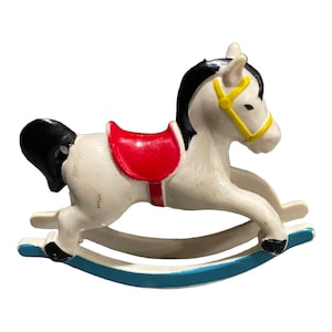 Vintage Fisher Price  Rocking Horse Mini |  1977 Hong Kong | Dollhouse | RARE
