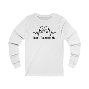 Pro Life Heartbeat Unisex Jersey Long Sleeve Tee | Bella Canvas