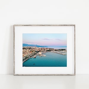 Kroatien Digitale Kunstdruck | Split Luftbild Druck | Reise druckbare Wandkunst | Digitaler Download | Home Office Dekor Druck