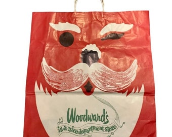 Vintage Woodwards's Department Christmas Paper Bag