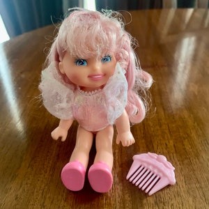 Cherry Merry Muffin Doll 3rd Series Pink Sparkle Hair 1990 by Mattel