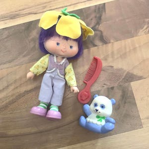 Vintage Almond Tea Strawberry Shortcake Doll with Marza Panda International Friends Collection Nostalgia Collectible Toy