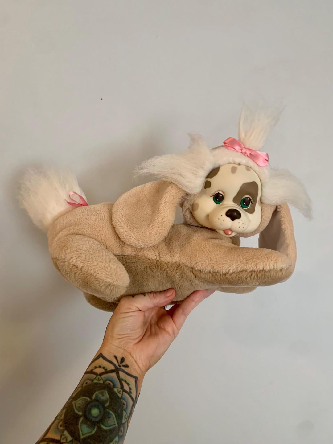 Peluche Hasbro Puppy Surprise - Chienne Et Ses 3 Bébés - Vintage 1991 - Occasion