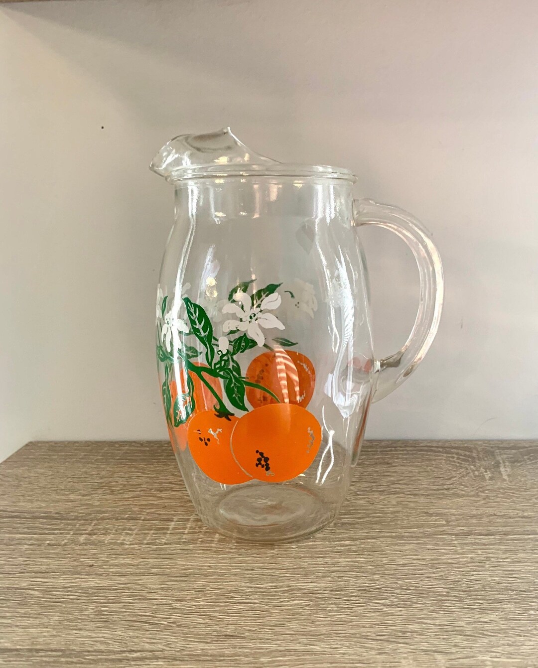 RETRO Kitchen Pitcher Vintage Juice Jug With Oranges Etsy