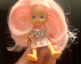 Moon Dreamers Blinky Doll 4456 Hasbro 1986 Hair Glows and Moon