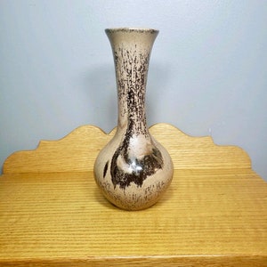 Rare Vintage Blue Mountain Pottery Mocha Drip Glaze Vase BMP Made in Canada