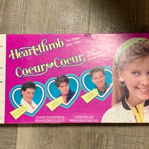 Heart Throb Board Game 1988 BOYFRIEND CARD - Replacement Piece