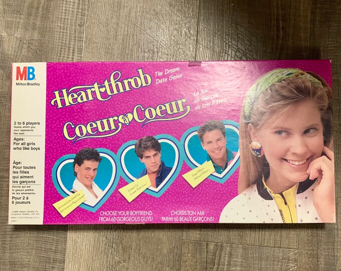 Retro Heart Throb Board Game 1988 Tween Board Game Dating Game Etsy