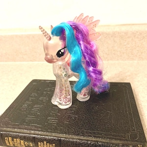 My Little Pony G4 Princess Celestia Glitter Celebration Clear MLP Toy