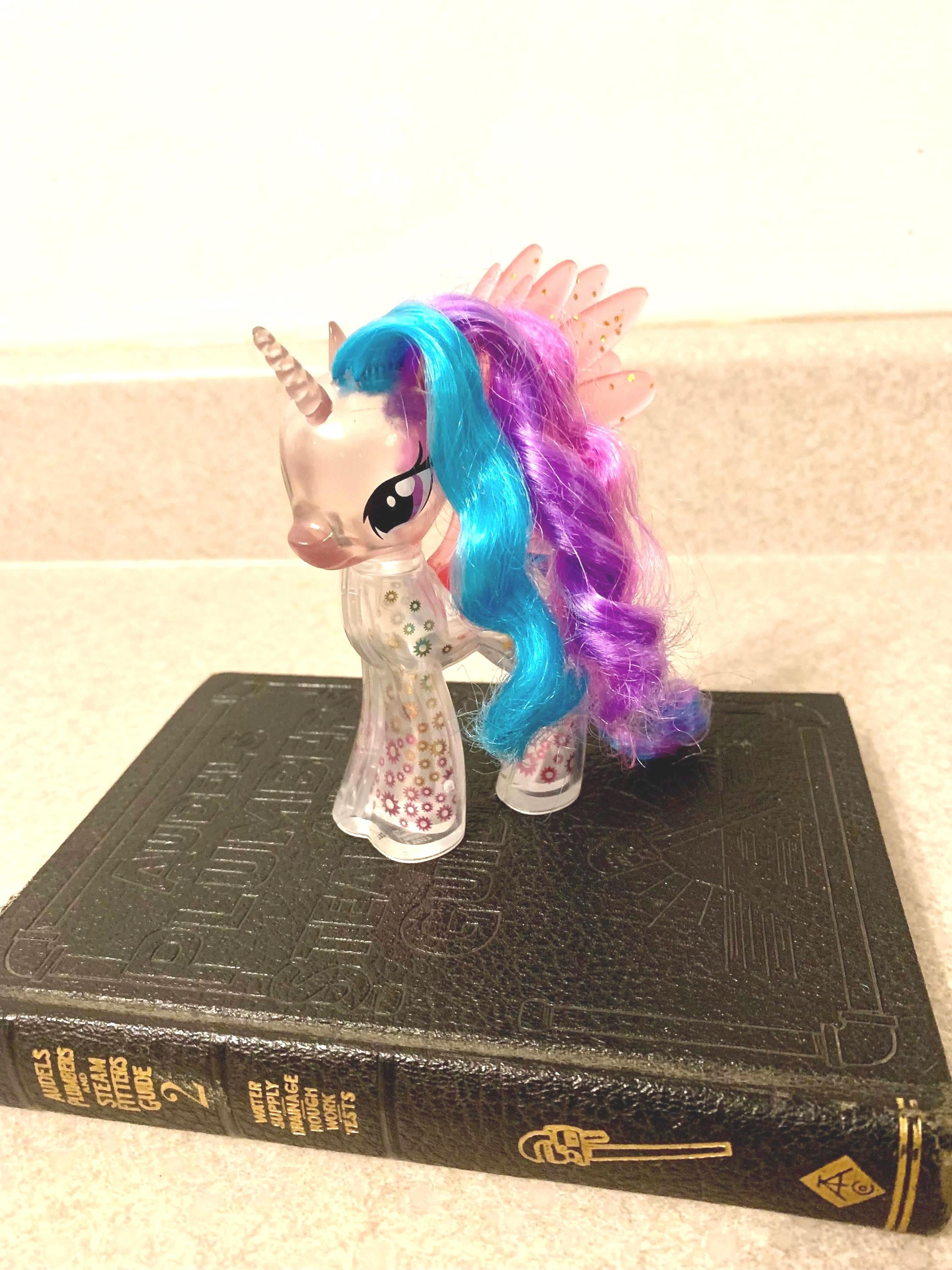 My Little Pony G4 Princess Celestia Glitter Celebration Clear MLP