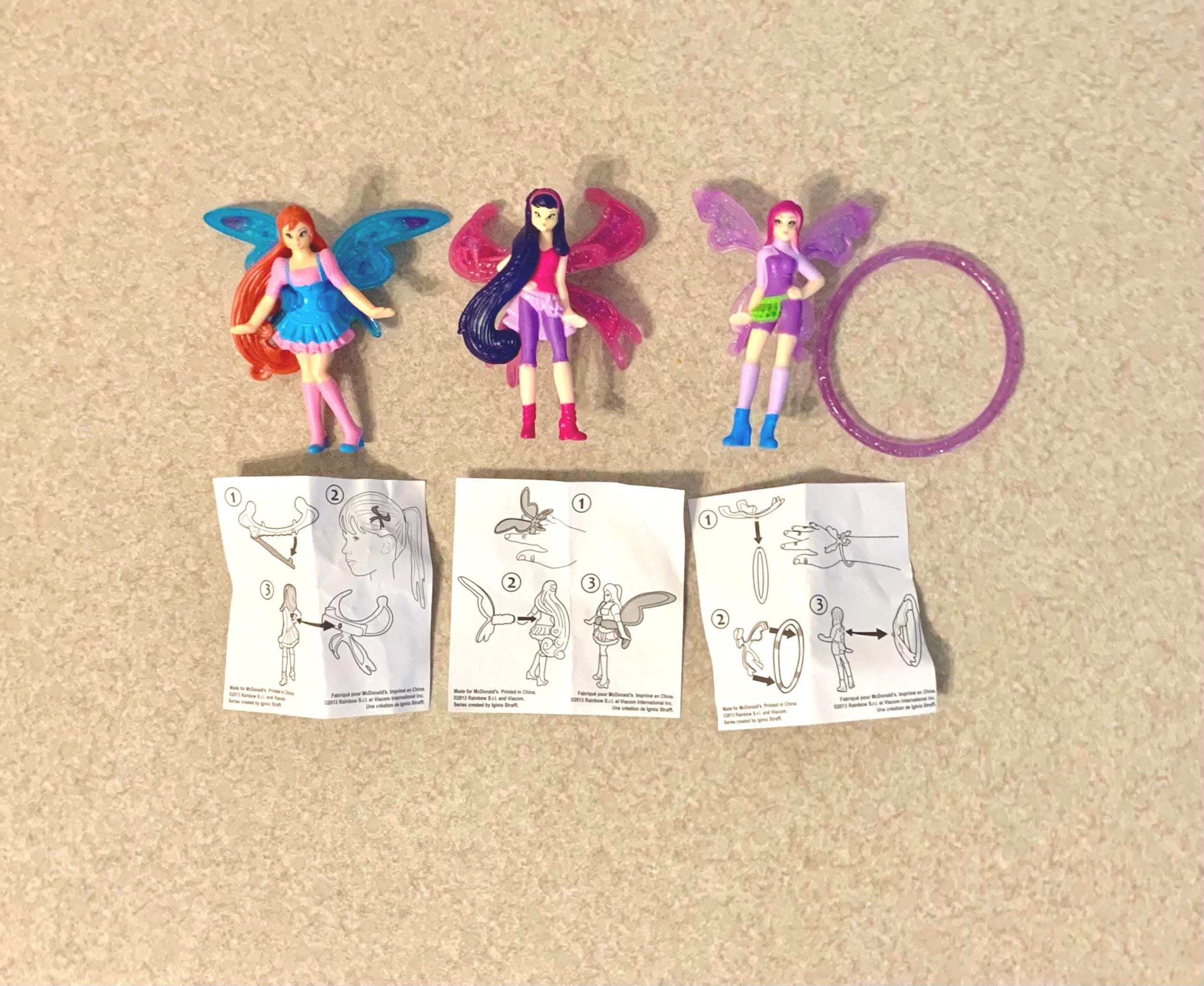 Winx Club Miniature Pixie Fairy Mcdonalds Toys With Accessories - Etsy