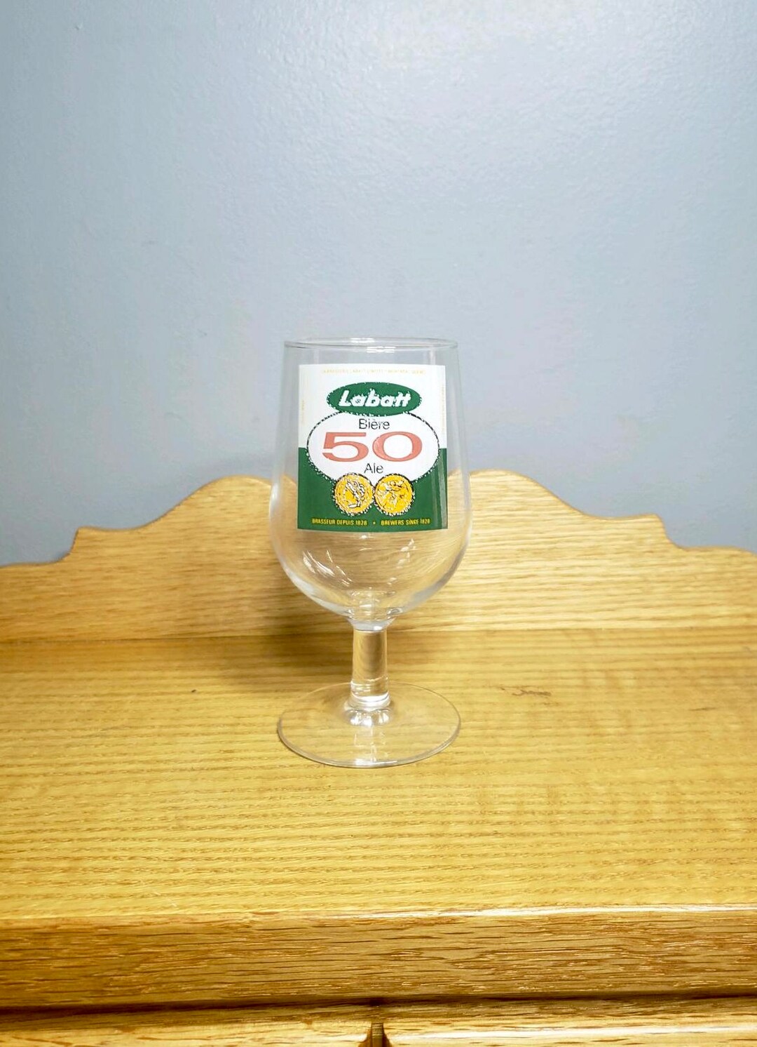 Vintage Labatt Ale Stemmed Glass 1970's - Etsy