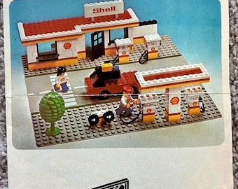 Shell Gas Lego Classic Gas Station Vintage LEGO Set 377-1 Shell
