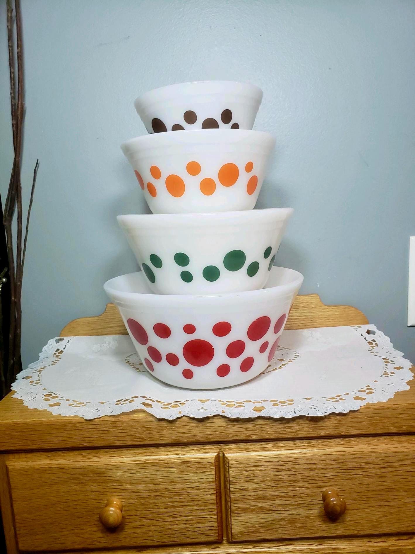 フェデラルfederalアンティークドットボウル ☆フェデラル ドット柄