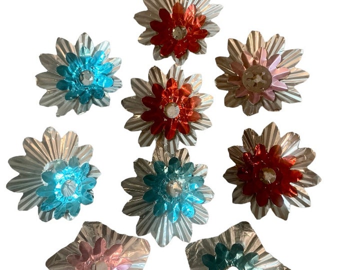 Vintage Christmas Light Reflector Foils Retro Etsy