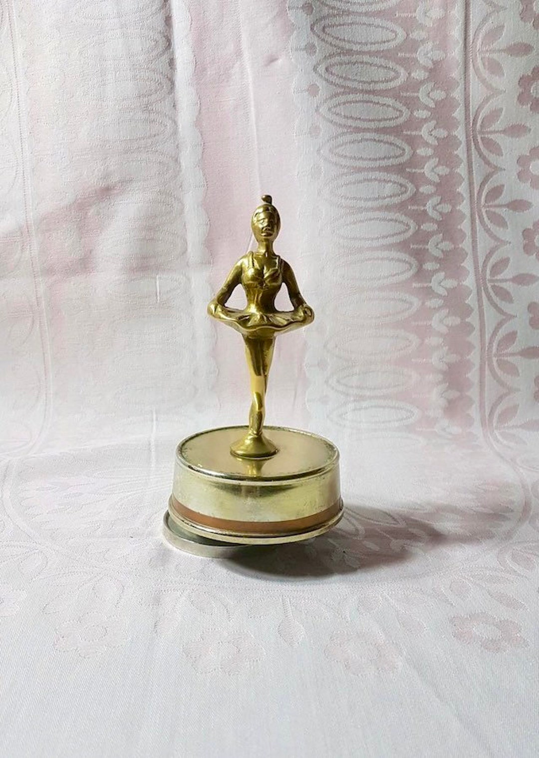 Vintage Brass Ballerina Music Box - Etsy
