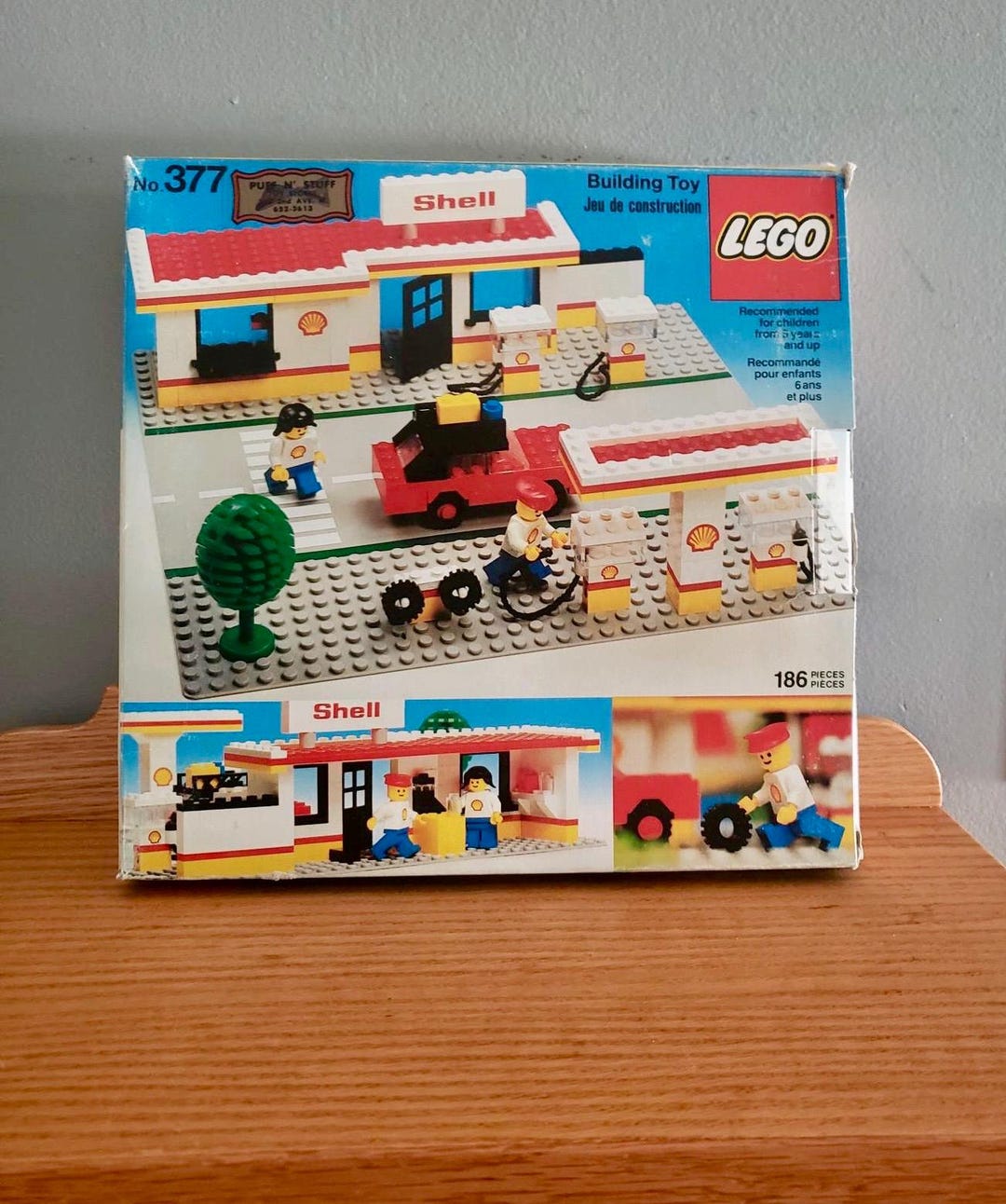Buy Vintage LEGO Set 377-1 Shell Service Station 1978 RARE Online
