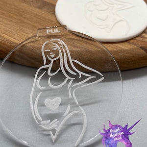 Expecting Fondant Embosser Stamp - Baby Shower/Baby Announcement/Gender Reveal Stamp - Debosser Stamp - Fondant Cookie Stamp - Milwaukee