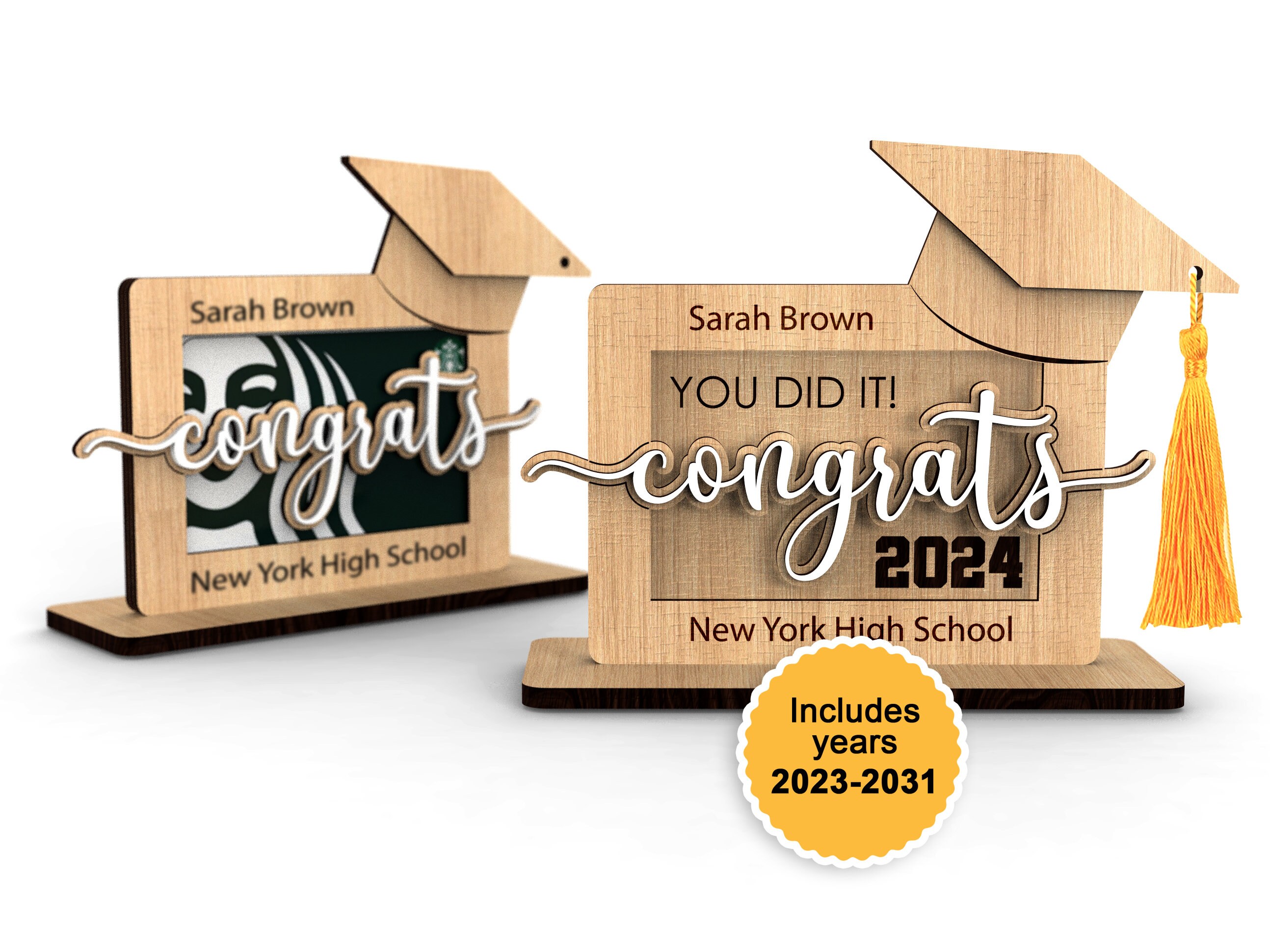 Graduation Cap Gift Card Holder I Custom Gift Card Holder I Etsy