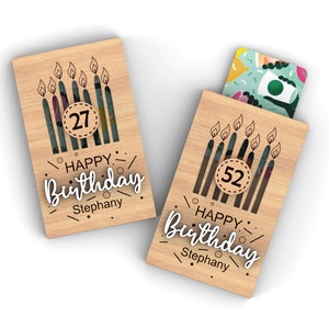 Birthday Gift Card Holder I Custom Gift Card Holder l Unique Gift Card Holder I Gift Card Holder