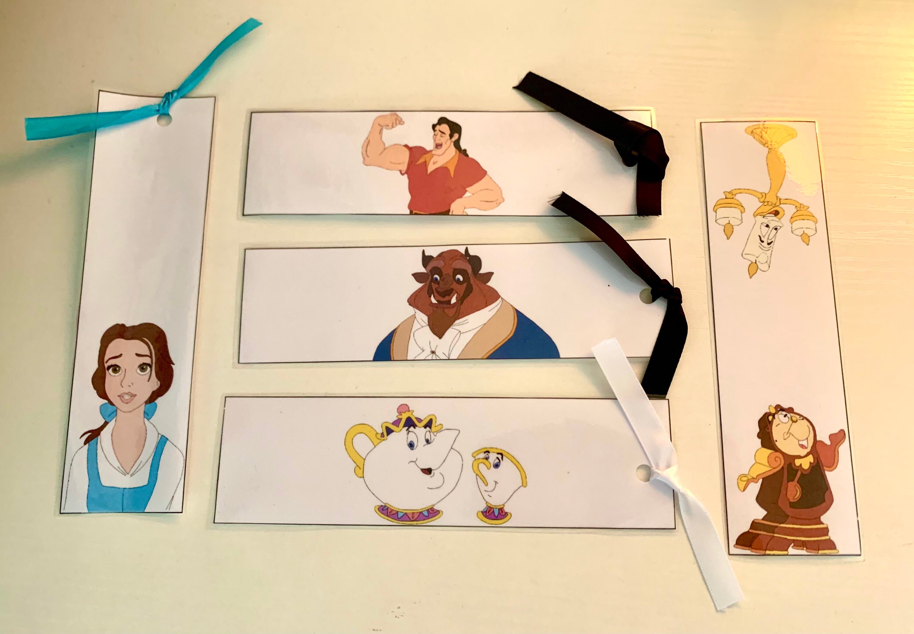 Beauty and The Beast Bookmarks | Etsy