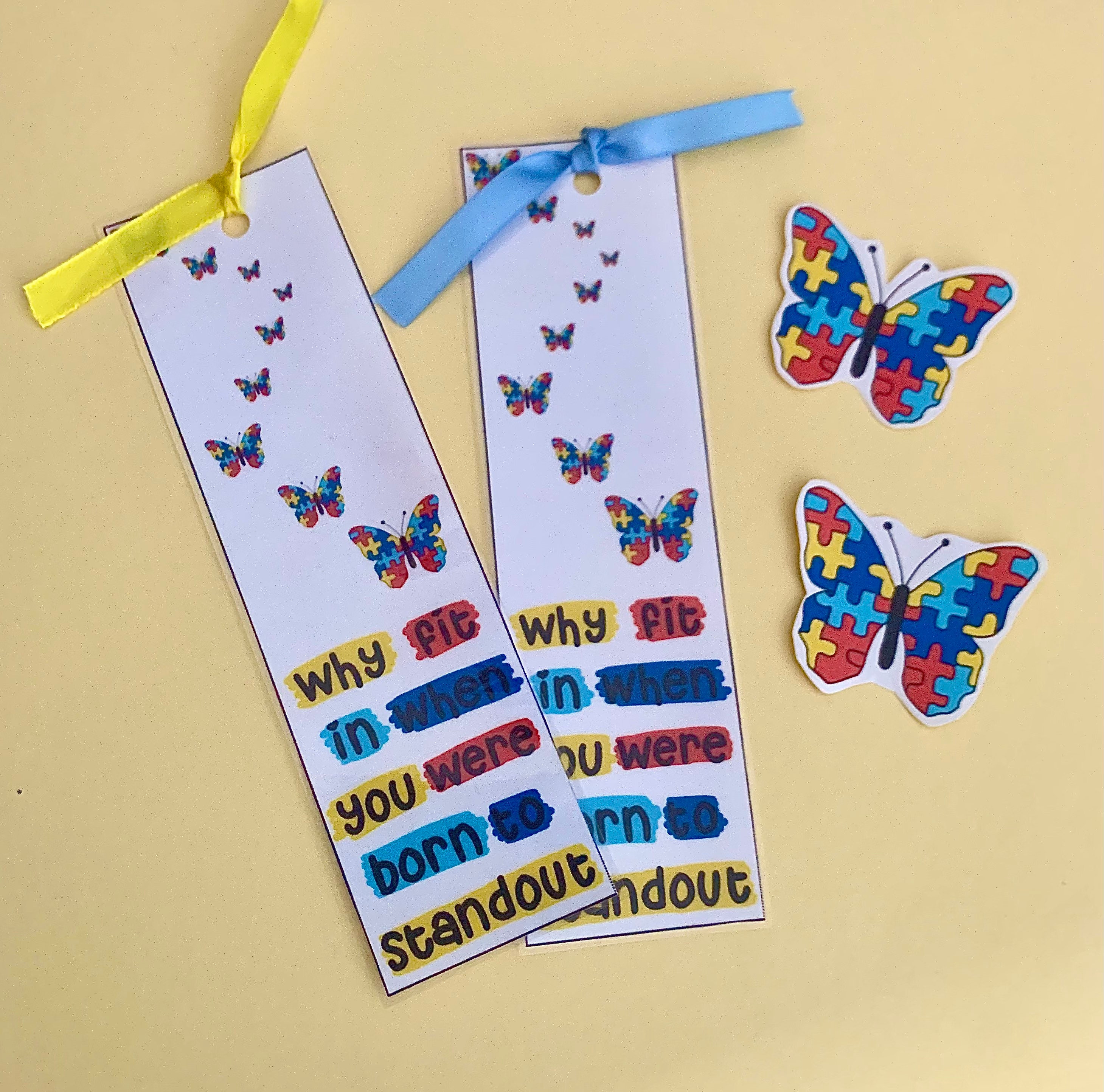 Autism Awareness Bookmark Pegatina Imán Etsy
