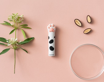 Cat Paw Lip Balm | Tuxedo Cat Lip Balm | Hydrating Lip Balm | Cat Mom Gift | Soothing Lip Balm | Self Care Gift | Moisturizing Lip Balm