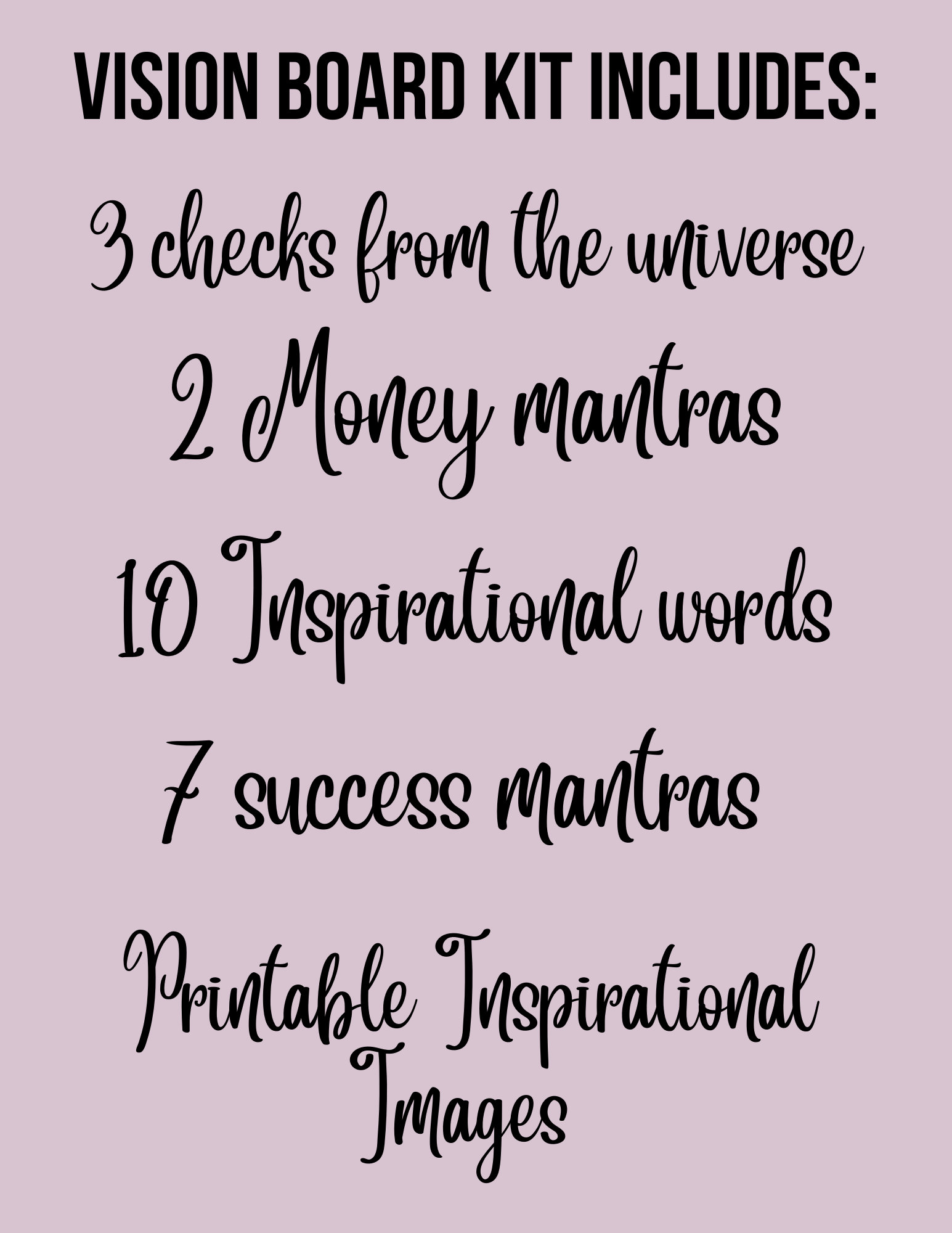 Vision Board Kit Printables - Etsy