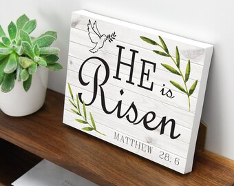 3 Religiöse Osterdekorationen 'He Is Risen' – Wetterfest, Mit Stangen Für Garten & Rasen