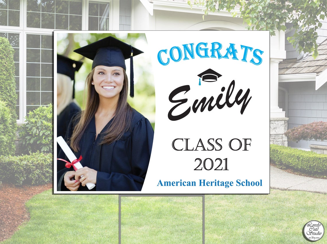 Congratulations Class Sign Congratulations GRADUATION SIGN Personalized Graduation Gift for Her ...