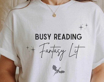 Fantasy Lit Tshirt Booktok Merch Book Lover Clothing Bookworm shirt Fantasy Lit Tee Fan Gift Reader Literature Gifts Introverts