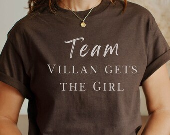 Team Villain Booktok Merch Book Lover Clothing Bookworm shirt Fantasy Lit Tee Fan Gift Reader Literature Gifts Introverts